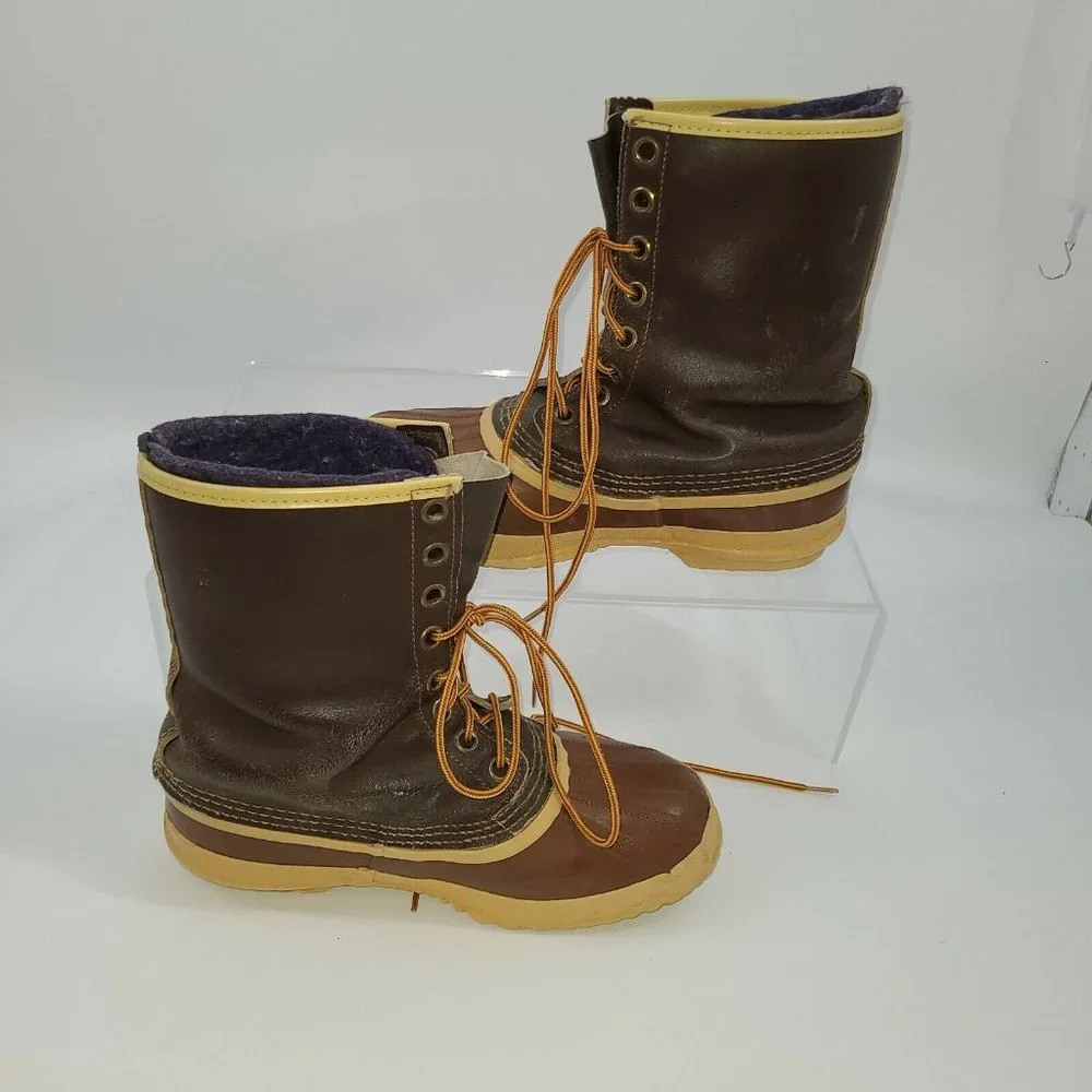 Mens Vintage Sorel Arctic‎ Pac Kaufman Canada Brown Snow Duck Boots Size 7